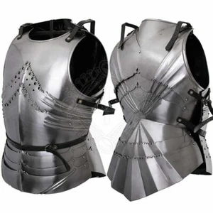 Chaqueta de armadura de acero gótico Larp medieval hecha de metal con placa de pecho - Imagen 1 de 6