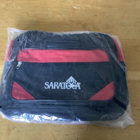 NEW Saratoga Race Track / Race Course Duffle Bag - Red/ Black Cover