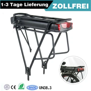 akumulator e-bike 36V 48V 52V 13Ah 17,5Ah bagażnik akumulator litowo-jonowy + ładowarka - Zdjęcie 1 z 12
