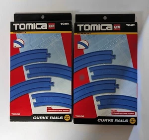 2 cajas de rieles curvos Tomica Tomy Hypercity nuevas en caja (8 rieles en total) - Imagen 1 de 2