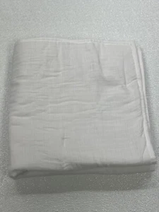 Oake 100% Cotton Tack Stitch Euro Sham White New Out Of Package - Picture 1 of 8