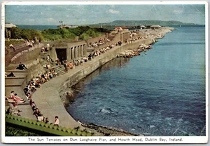Postkarte The Sun Terraces Dun Laoghaire Pier Howth He Irland Kontinental - Bild 1 von 3