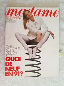 MADAME FIGARO N°14421 5/1/1991 MODE JULIETTE GRECO C.BACRI PIETRAGALLA G.CLOSE - Foto 1 di 11