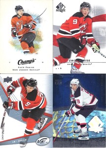 Zach Parise 2007-08 Upper Deck SP Authentic 2008-09 SPA, Ice & Champ's 4-Cards