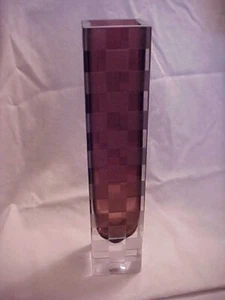 Budvase alto de cristal Badash púrpura y cristal Polonia - Imagen 1 de 7