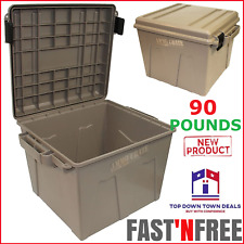 Military Ammo Box Plastic Storage Case 90 Lbs Hunting Ammunition Crate Utility
