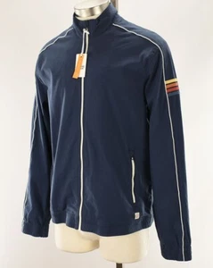 MARINE LAYER Indigo FREEMAN Stretch Twill Water Repellent Windbreaker MEDIUM NWT - Picture 1 of 2