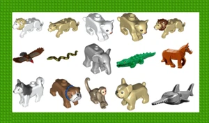 NEW LEGO Animal Minifigures Lions, Dogs, Horses Etc - Pick Your Style - MOC City - Picture 1 of 16