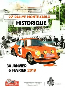 Official Programme - Rally Monte Carlo Historique 2019 - Porsche 911 S - Picture 1 of 1