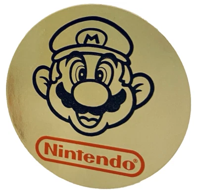 Sticker Super Mario Nintendo Gold Foil Polaroid Photo Holder Free Ship - Image 1 of 4