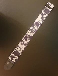 D'Addario 2" Wide Woven Guitar Straps, Skulls NEW Adjustable 39-69 Inches - Picture 1 of 8