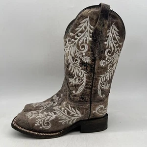 Corral Mujer A 4063 Brilla en la Oscuridad Blanco Plumado Floral Marrón 6.5 M - Imagen 1 de 6