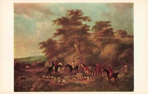 "THE END OF THE HUNT"" GEORGE MORLAND National Gallery of Art PC vintage - Foto 1 di 2