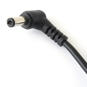 10pcs 30cm/1ft 5.5mmx2.1mm CCTV DC Power Plug Right Angle Single Cord Bare Cable - Picture 1 of 5