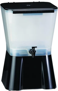 H953 3-Gallon Beverage Dispenser Black and Clear - Picture 1 of 4