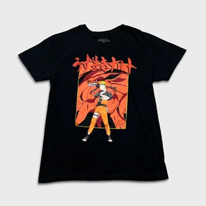 Vintage 2007 Naruto Shippuden T Shirt Mens Large Black Sasuke Graphic Anime Tee - Picture 1 of 8