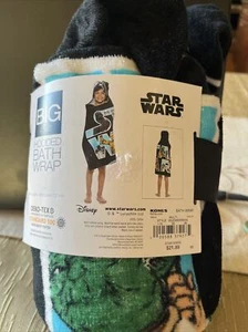 NEW Big One Kids' Hooded Bath Wrap Towel- Disney Star Wars - Picture 1 of 4