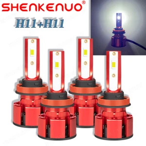 4X Luces Fuertes Para Auto Coche Luz Carro Bombillas H11 H11 LED SUPER Blanco Hi/lo - Imagen 1 de 7