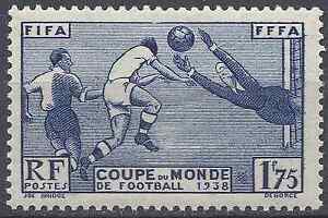 Coupe Del Mundo 1938 Fútbol N° 396 nuevo sello Lujo Goma Original MNH Valor
