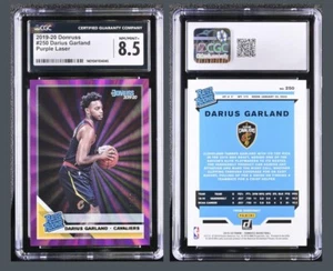 2019 Panini Rated Rookie Darius Garland Purple Lazer /15 Rookie Cgc - Picture 1 of 1