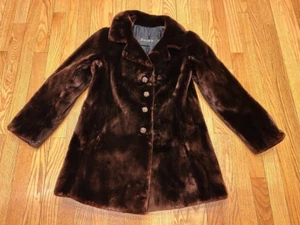 Doops Dark Brown Rabbit Fur Jacket Womens Size XS - Picture 1 of 8