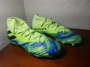 Adidas Nemeziz 19.3 FG Soccer Cleats FV3988 Signal Green Blue Men's Size 6.5 - Picture 1 of 10