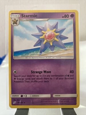 Pokémon TCG Starmie Sun & Moon - Team Up 65/181 Regular Rare - Image 1 of 2