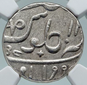 1828 (FE 1238) INDIA BRITISH OLD Bombay Presidency Silver RUPEE Coin NGC i87159 - Picture 1 of 5