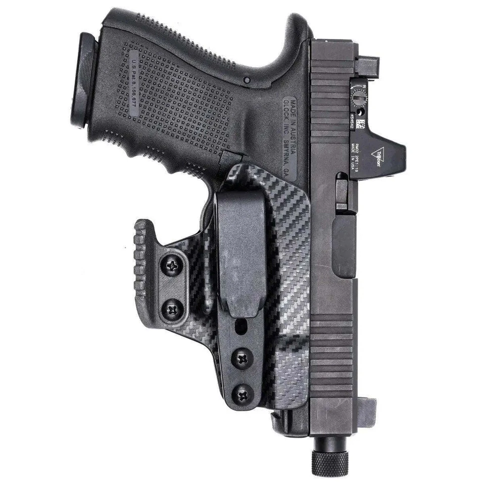 Trigger Guard Holster fits: Glock 17 19 19X 26 31 32 33 34 45 - Rounded Gear - Image 1 of 3