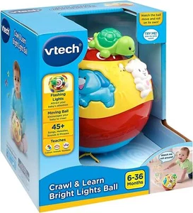 VTech Crawl & Learn Bright Lights Ball – Interactive Baby Toy Multicoloured - Picture 1 of 4