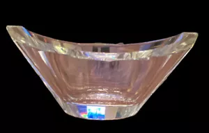 Beautiful Desna Czech Crystal Multi Faceted Clear Small Bowl 2”x5” - Picture 1 of 10