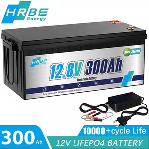 12V 300Ah Lithium Batterie LiFePO4 Akku 200A BMS für Wohnmobil Solaranlage Boot - Bild 1 von 19