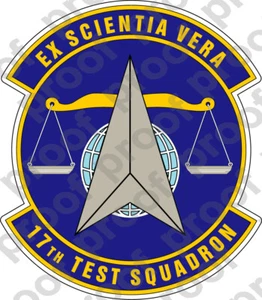 STICKER USAF 17TH TEST SQUADRON - Photo 1/1