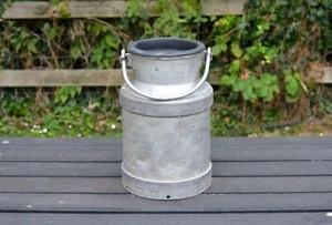 Vintage alter Aluminium Milchkühne Milchkühne Melktopf 10L - VERSANDKOSTENFREI - Bild 1 von 8