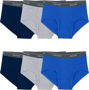 6-Pack Men's Sexy Soft Cotton Briefs Tag Free Moisture Wicking Assorted Color - Picture 1 of 8