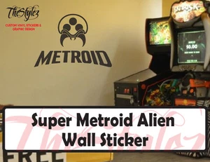 Super Metroid Alien Custom Oversize Vinyl Wall Sticker - Picture 1 of 4