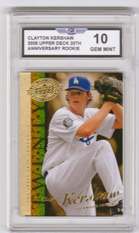 2008 UPPER DECK 20TH ANNIVERSARY CLAYTON KERSHAW ROOKIE CARD LOS ANGELES DODGERS - Image 1 of 1