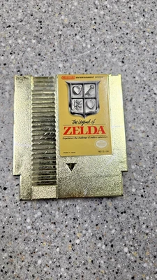 The Legend of Zelda (Nintendo NES, 1985) Gold Cartridge Only - Image 1 of 4