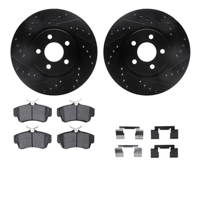 For Chrysler PT Cruiser 03-09 Brake Kit eLINE Series Drilled & Slotted Front Foto 1 de 4