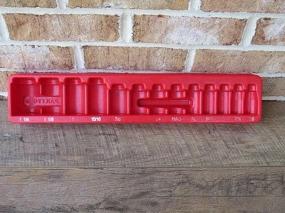 BANDEJA ENCAJABLE PAKTY086 (SOLO) PARA 13 PIEZAS SAE JUEGO DE ENCHUFES POCO PROFUNDOS 3/8" A 1 1/4" Foto 1 de 4