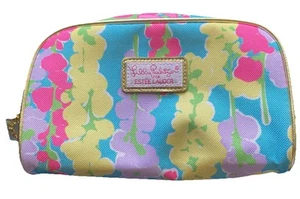 BOLSO DE MAQUILLAJE COSMÉTICO DE VIAJE FLORAL LILY PULITZER ESTEE LAUDER NUEVO SIN ETIQUETAS - Imagen 1 de 4