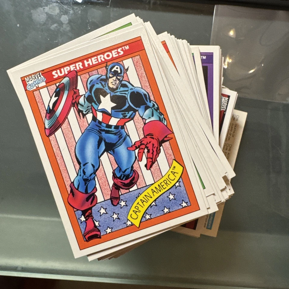 1990 Marvel Universe Series 1 Trading Cards COMPLETE BASE SET, #1-162 Impel c - Image 1 of 1