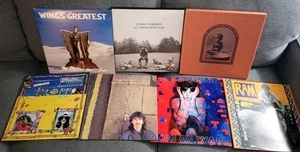 (7) PAUL McCARTNEY/GEORGE HARRISON The Beatles Album Vinyl LP Lot - Foto 1 di 21