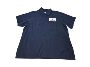 VTG American Eagle Airlines Mechanic Maintenance Shirt Blue Size XL Aviation - Picture 1 of 7