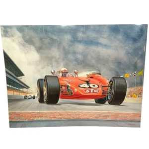 Parnelli Jones The Runaway Ride 1967 Indianapolis 500 Original Poster von J. Orfe - Bild 1 von 12