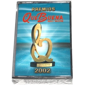 Premios Que Buena 105.5/94.3FM 2002 (Cassette Tape) NEW SEALED NUEVO SELLADO - Picture 1 of 4