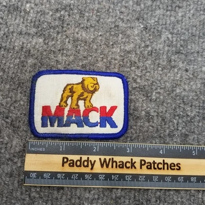 Vintage Mack Trucks Patch Trucking Trucker Freight 70s 80s Stained AC6 - Image 1 of 2