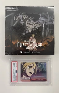 Weiss Schwarz Attack on Titan My Real Name... Christa SR GEM MINT PSA 10 + BB - Picture 1 of 3