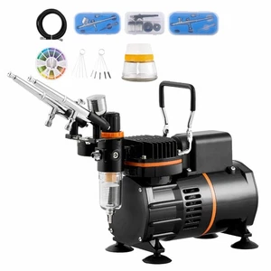 SucceBuy Airbrush-Set, Luftkompressor mit zwei Lüftern - Bild 1 von 9