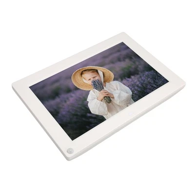Digital Photo Frame 10 Inch Motion Sensor IPS Screen Remote Control Video Music - Image 1 of 4